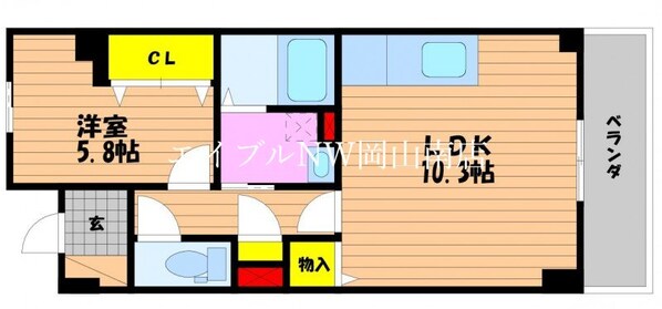 備前西市駅 徒歩13分 3階の物件間取画像